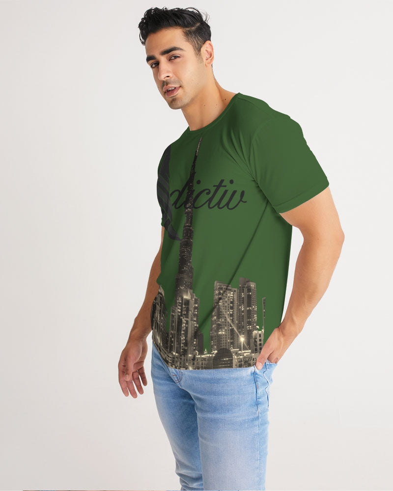 green Men's All-Over Print Tee