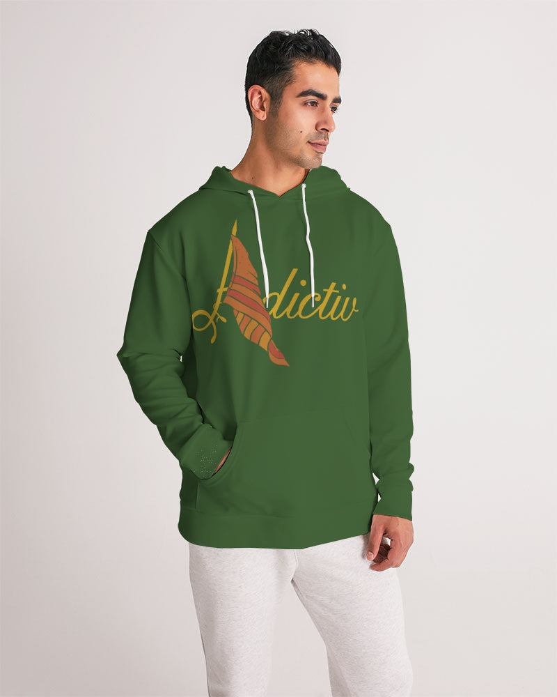 green Men's All-Over Print Hoodie