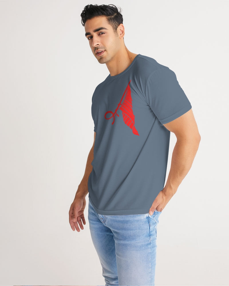 denim blue Men's All-Over Print Tee