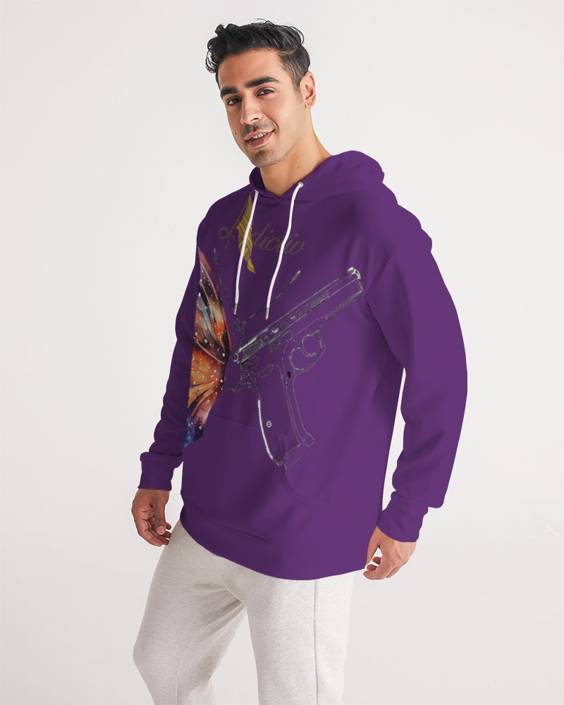 Beautifully Dangerous "Guns and Butter" Men's Hoodie/Purple