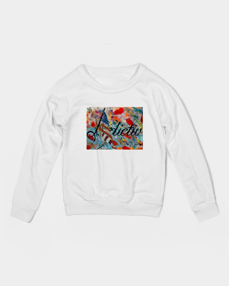 Abstract Design W/ Adictiv Logo Kids Graphic Sweatshirt