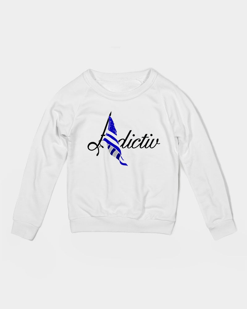 Adictiv Logo W/ Blue Flag Kids Graphic Sweatshirt