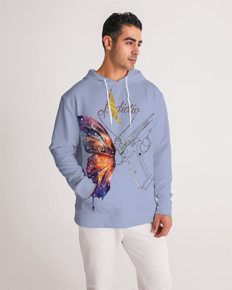 Beautifully Dangerous "Guns and Butter" Men's Hoodie/Blue