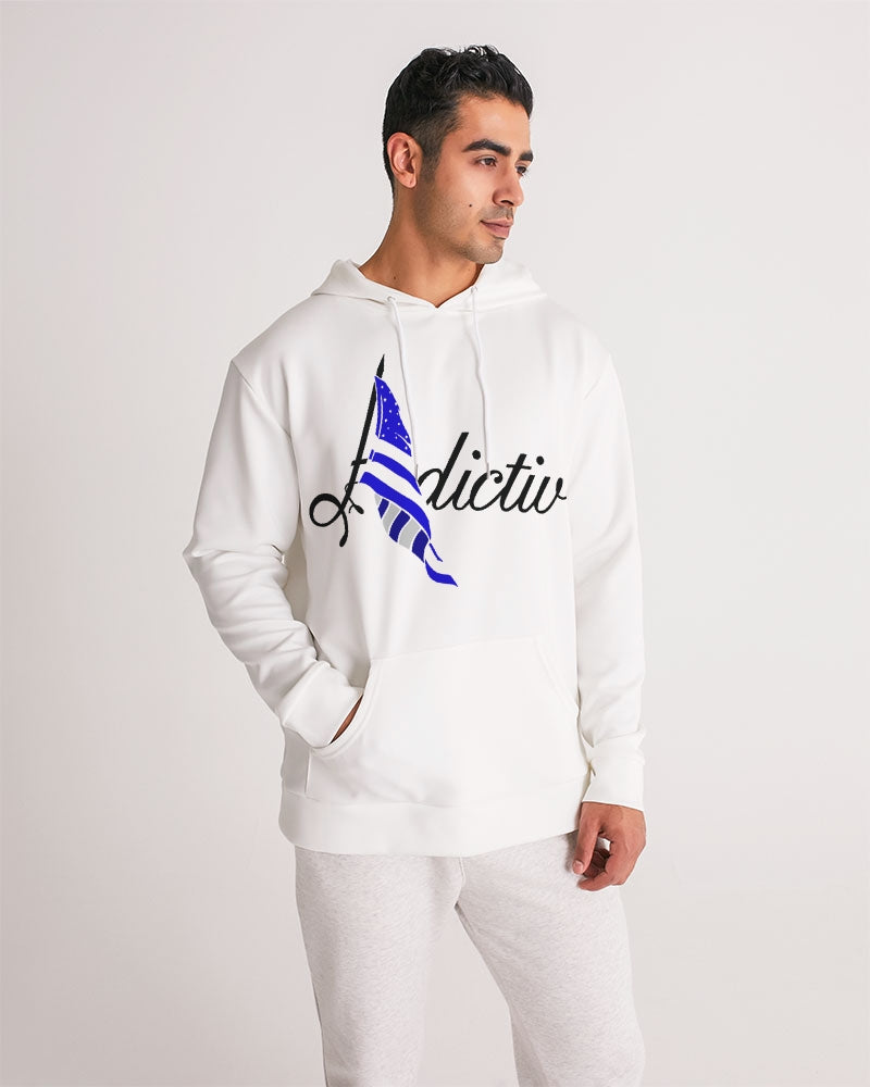 Adictiv Logo W/ Blue Flag Men's Hoodie