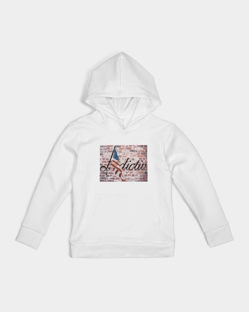 Brick Wall Design Tee W/ Adictiv Logo Kids Hoodie