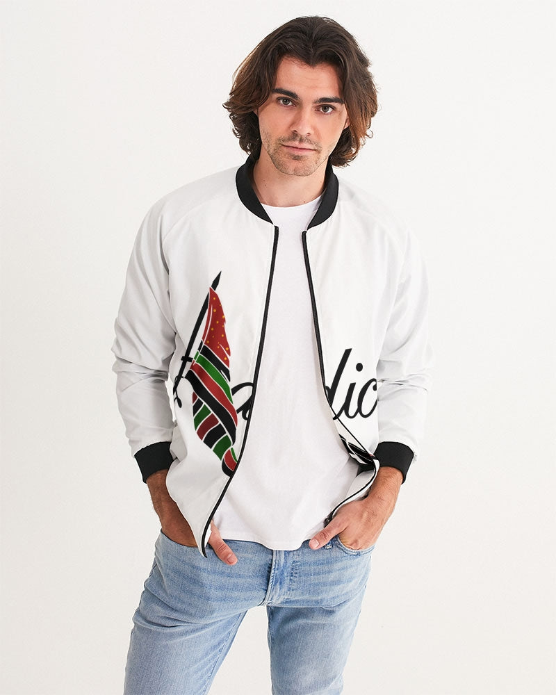 Adictiv Tee W/ Black Pride Flag Men's Bomber Jacket